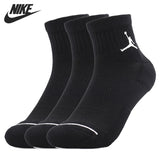 Original New Arrival  NIKE JUMPMAN QTR 3PPK Unisex Sports Socks( 3 Pairs )