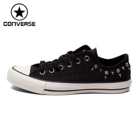 Original Converse Women's Rivets Skateboarding Shoes Canvas Shoes Sneakers