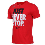 Original New Arrival  NIKE AS M NK DRY TEE JUST NVR STOP Men's T-shirts short sleeve Sportswear