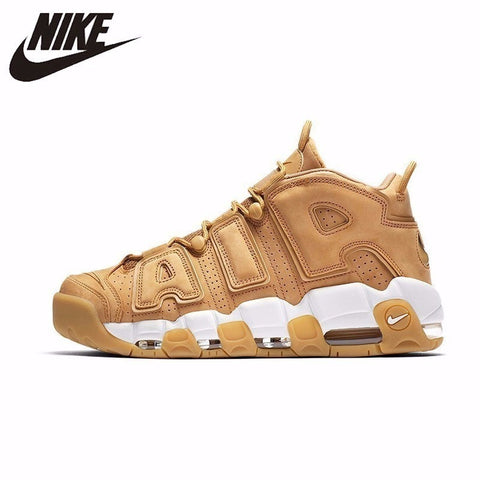 Nike Air More Uptempo '96 "Wheat" Original New Arrival Men's Breathable Basketball Shoes Sport Sneakers