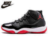 Nike Air Jordan XI Bred AJ 11 Original New Arrival Men Basketball Shoes Comfortable Lifestyle Sports Sneakers