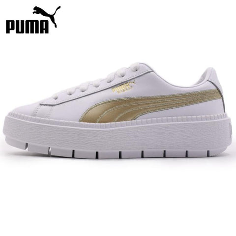 Original New Arrival  PUMA Platform Trace Varsity Women's Skateboarding Shoes Sneakers