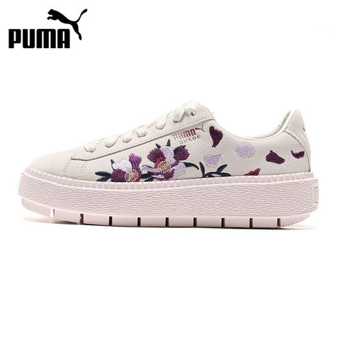 Original New Arrival  PUMA Platform Trace Flowery Women's Skateboarding Shoes Sneakers
