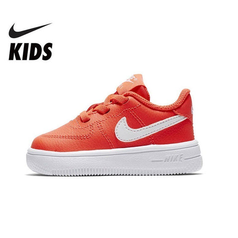 NIKE Kids FORCE 1 '18 (TD) New Arrival Boy And Girl Running Shoe Toddler Comfortable Sports Breathable Sneakers