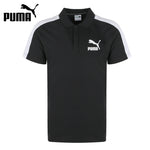 Original New Arrival  PUMA Iconic T7 Slim Polo Men's POLO  short sleeve Sportswear