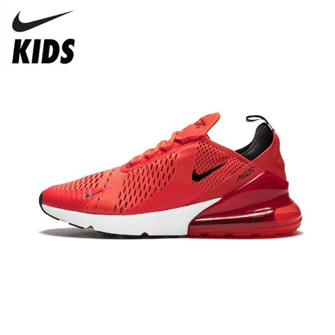 Nike Air Max 270 Original Kids Running Shoes Air Cushion Red Sports Outdoor Sneakers
