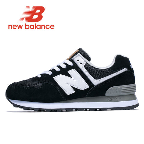 Black New Balance Men Retro Running Shoes NB 574 zapatos de mujer Sneakers Man Grey Red light comfortable Breathable Sports Shoe