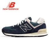 Black New Balance Men Retro Running Shoes NB 574 zapatos de mujer Sneakers Man Grey Red light comfortable Breathable Sports Shoe