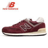 New Balance NB 574 Retro Running Shoes Men zapatos de mujer Sneakers Man Black Grey Red light Breathable Sports Shoe 36-44