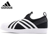 Original New Arrival  Adidas Originals SUPERSTAR SLIPON W Women's Skateboarding Shoes Sneakers