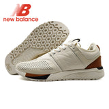 Beige NEW BALANCE NB247 men's Outdoor jogging shoes breathable Running Shoes Brown Black Size 40-44