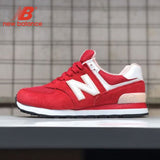 New Balance 574 female Shoes zapatillas mujer deportiva Running Shoes Red light Breathable Sports Shoes Hot Sale